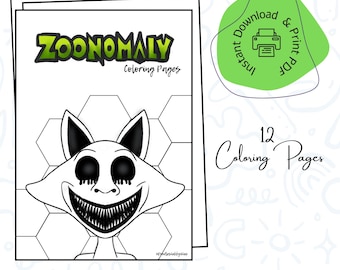 Zoonomaly coloring pages PDF Instant Download