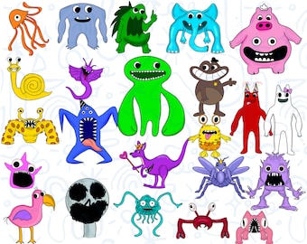 Garten of Banban characters PNG digital download image, Garten of Banban  Roblox digital file for sublimation and crafts