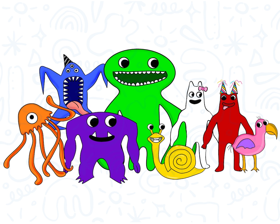 Roblox-inspired Rainbow Friends Characters PNG Digital Download: Ideal for  Sublimation & Printing Crafts 