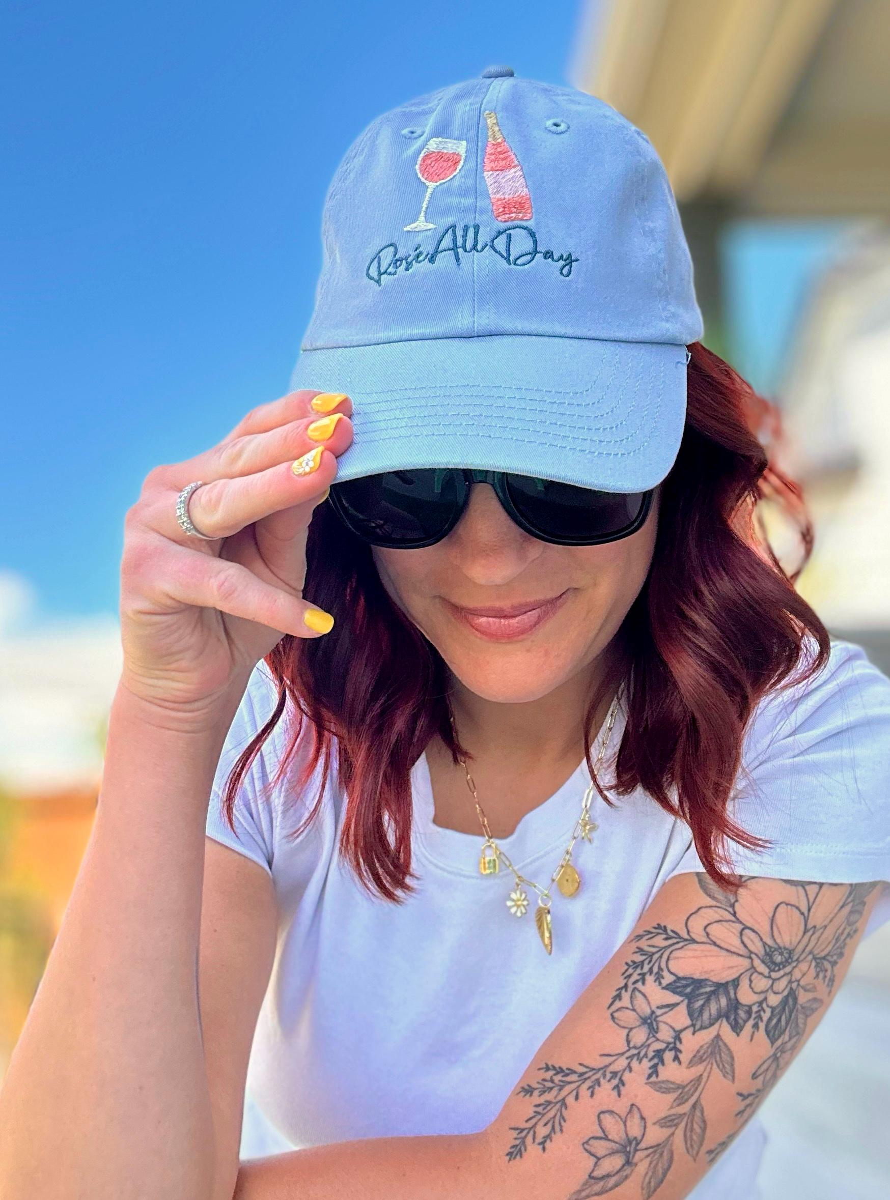 Rosé All Day Embroidered Hat - Etsy