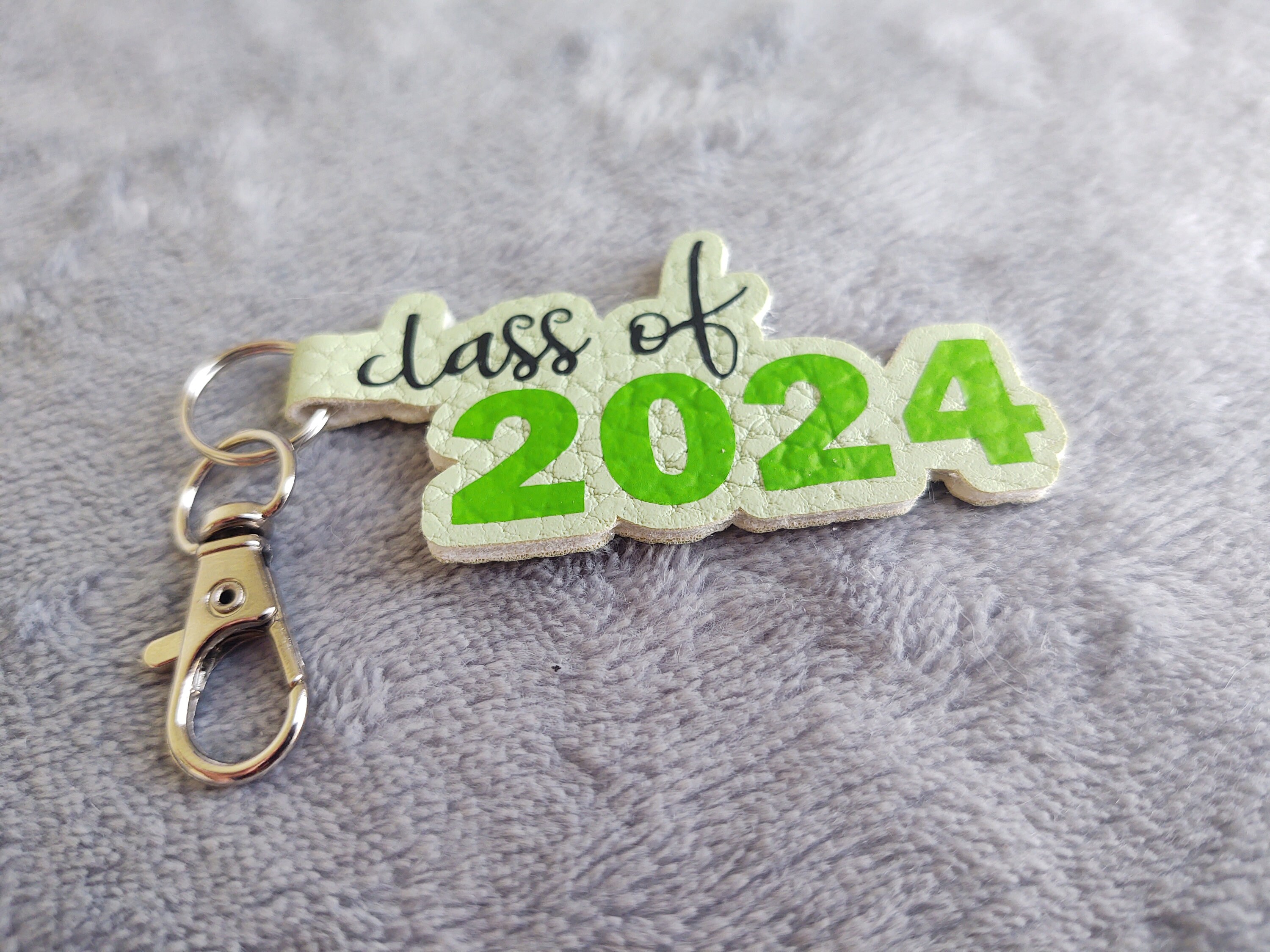 Personalized Graduation class Of Key Chain or Zipper Pull Charm Clip