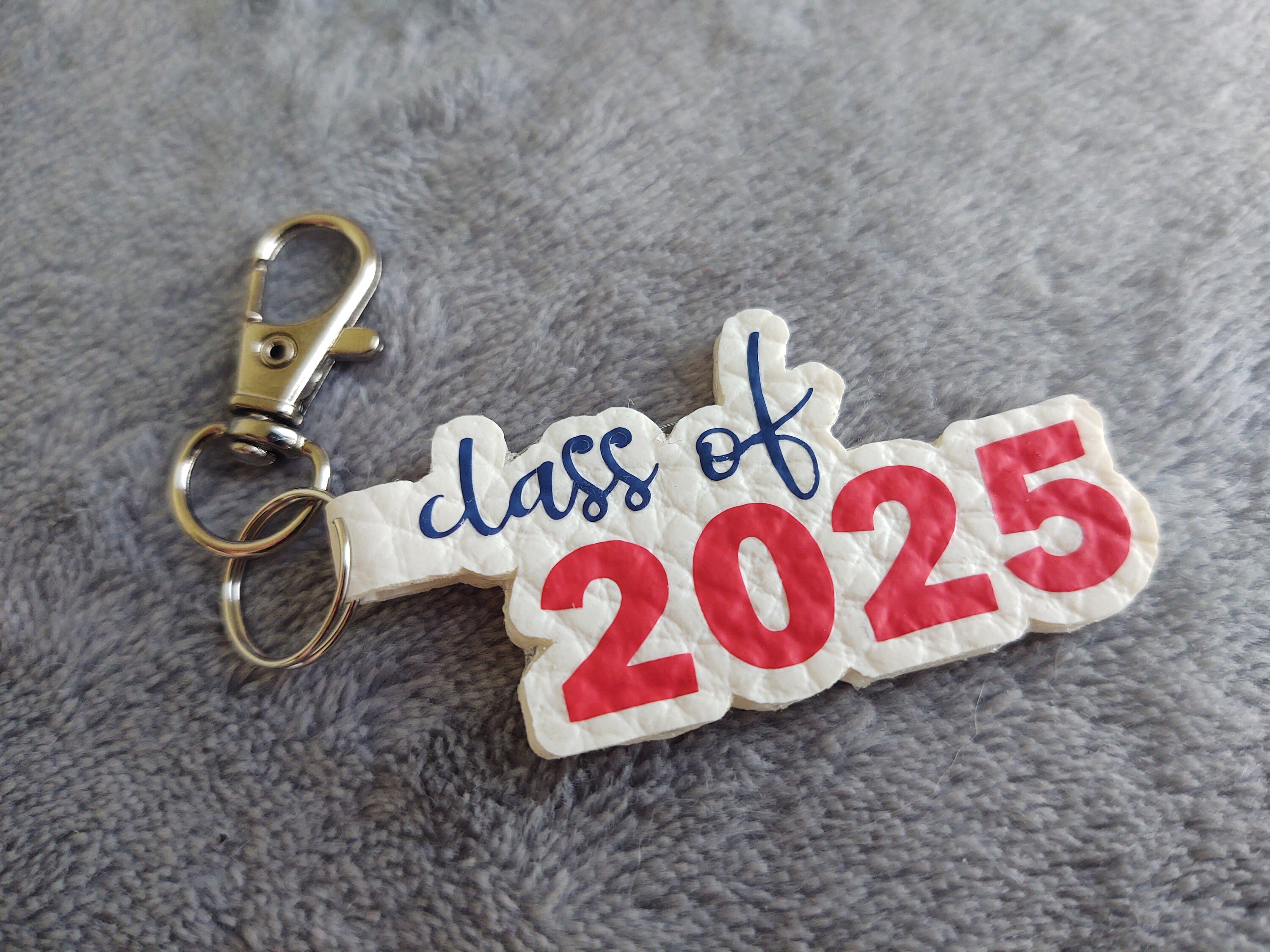Personalized Graduation class Of Key Chain or Zipper Pull Charm Clip