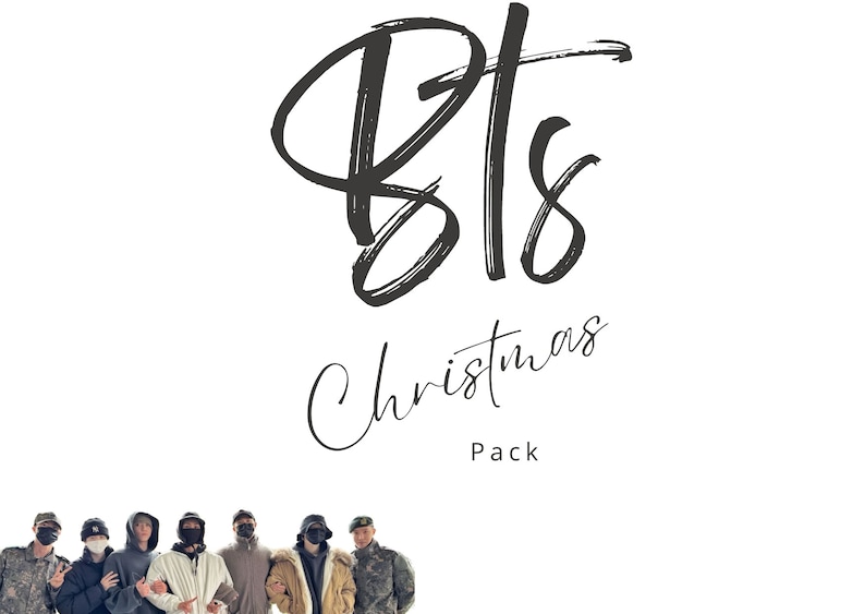 BTS Christmas Pack Stickers Photocards Photos Posters Etsy