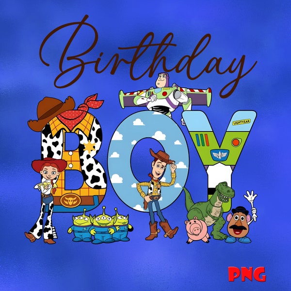 Bundle The Happiest Birthday Boy, Toy Story Wood Ellie Buzz  Birthday Party Presents Boy PNG Images