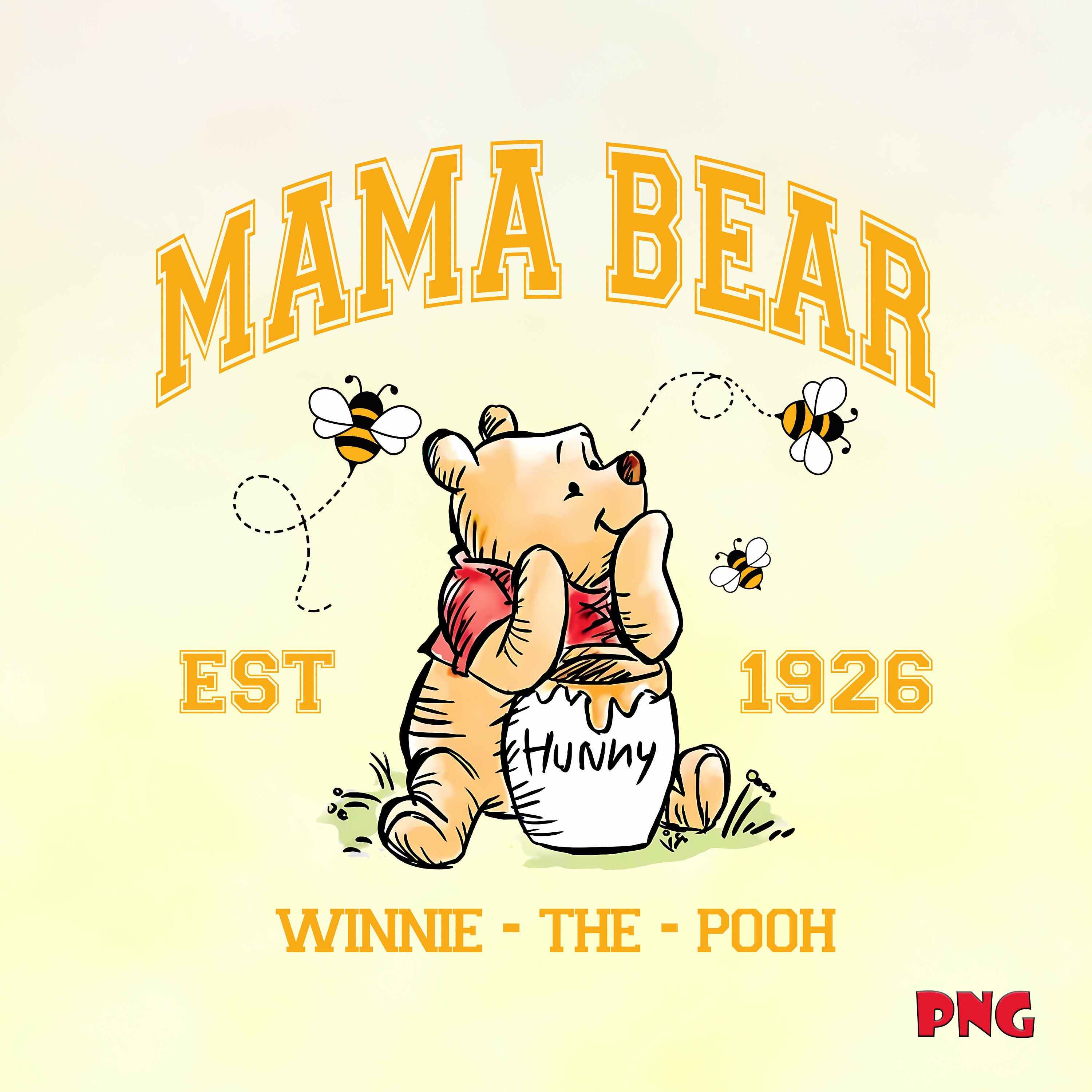 Mama Bear Png, Family Vacation Png, Magical Kingdom Png, Retro Mama ...