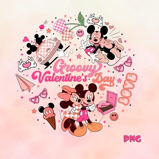 Maglietta Donna Mickey And Minnie Mouse XOXO San Valentino, Nera, Taglia S