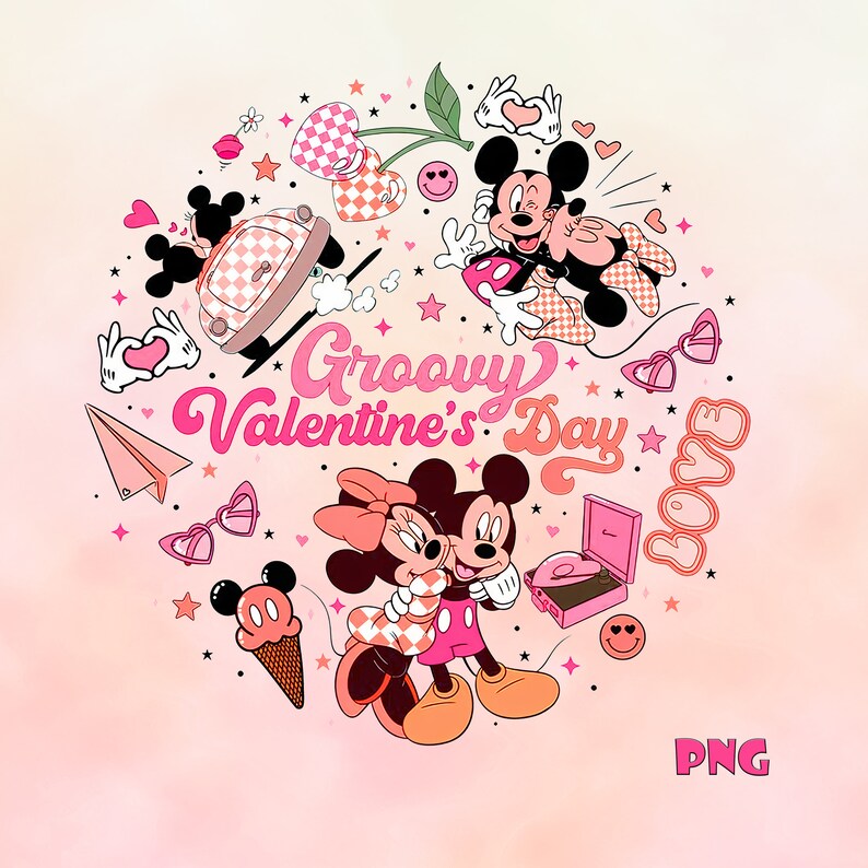 Maglietta Donna Mickey And Minnie Mouse XOXO San Valentino, Nera, Taglia S