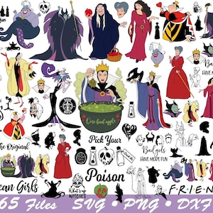 Stickers Disney Villains Evil Queen, Hook, Maleficent, Tremaine