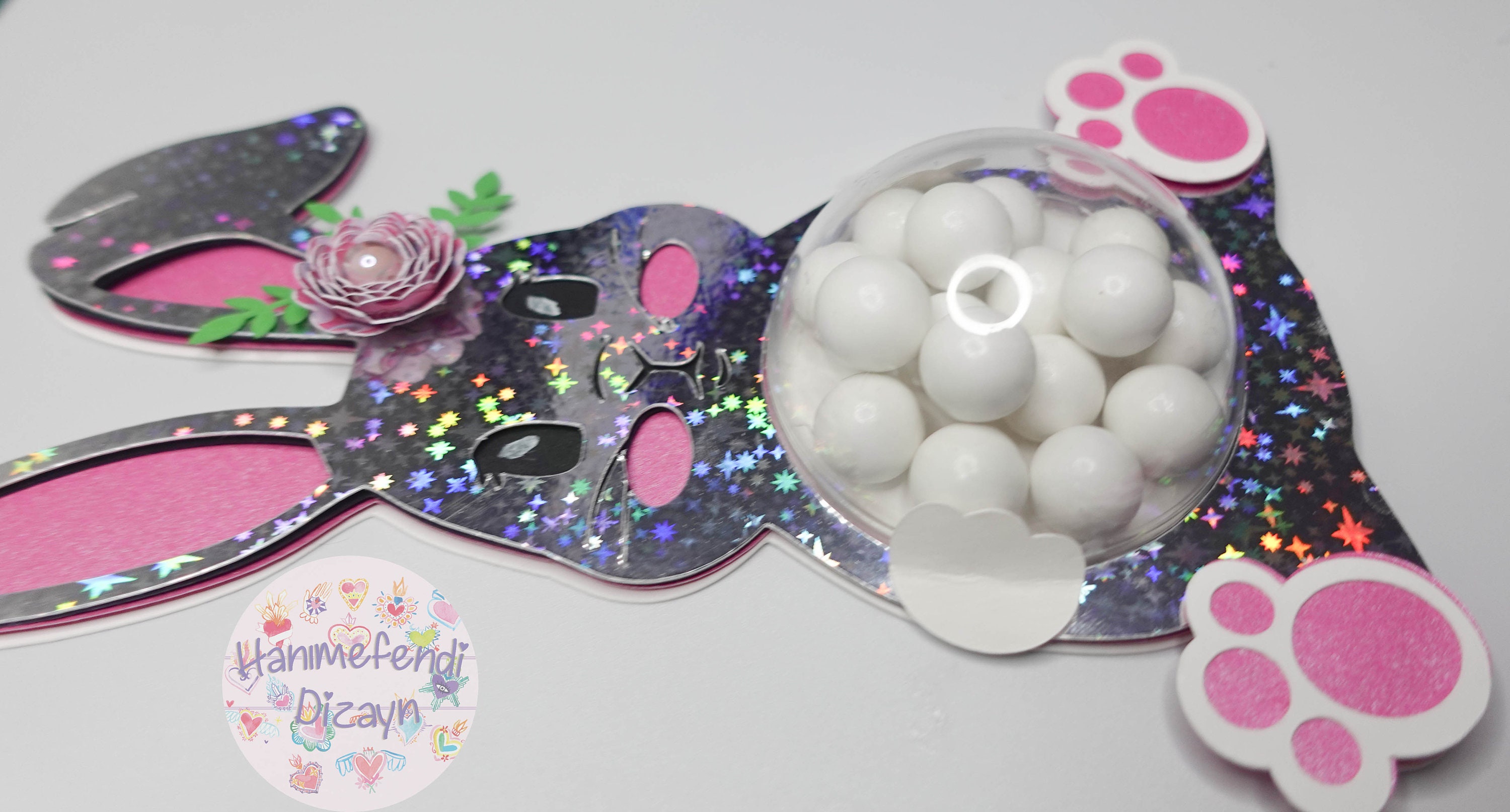 Easter Bunny Candy Holder SVG Cut Files: 6cm Dome (digital Download) - Etsy