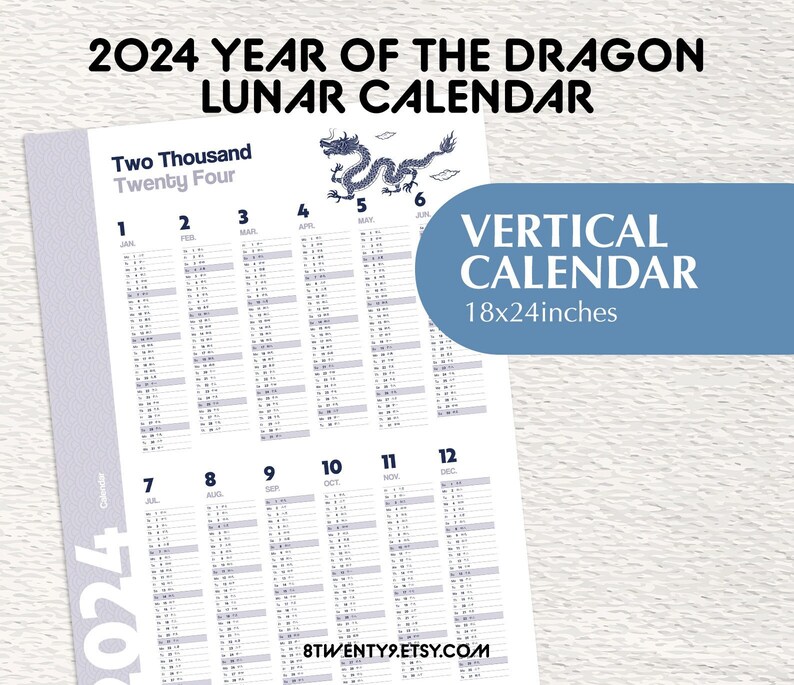 2025 Lunar Calendar 2025 Year Planner Annual Planner Vertical Planner