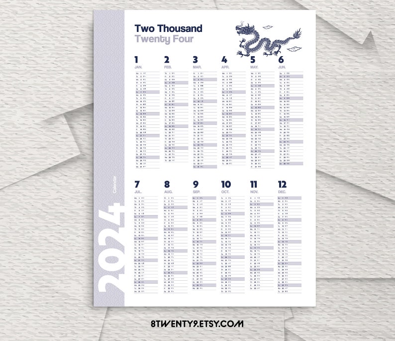 2025 Lunar Calendar 2025 Year Planner Annual Planner Vertical Planner