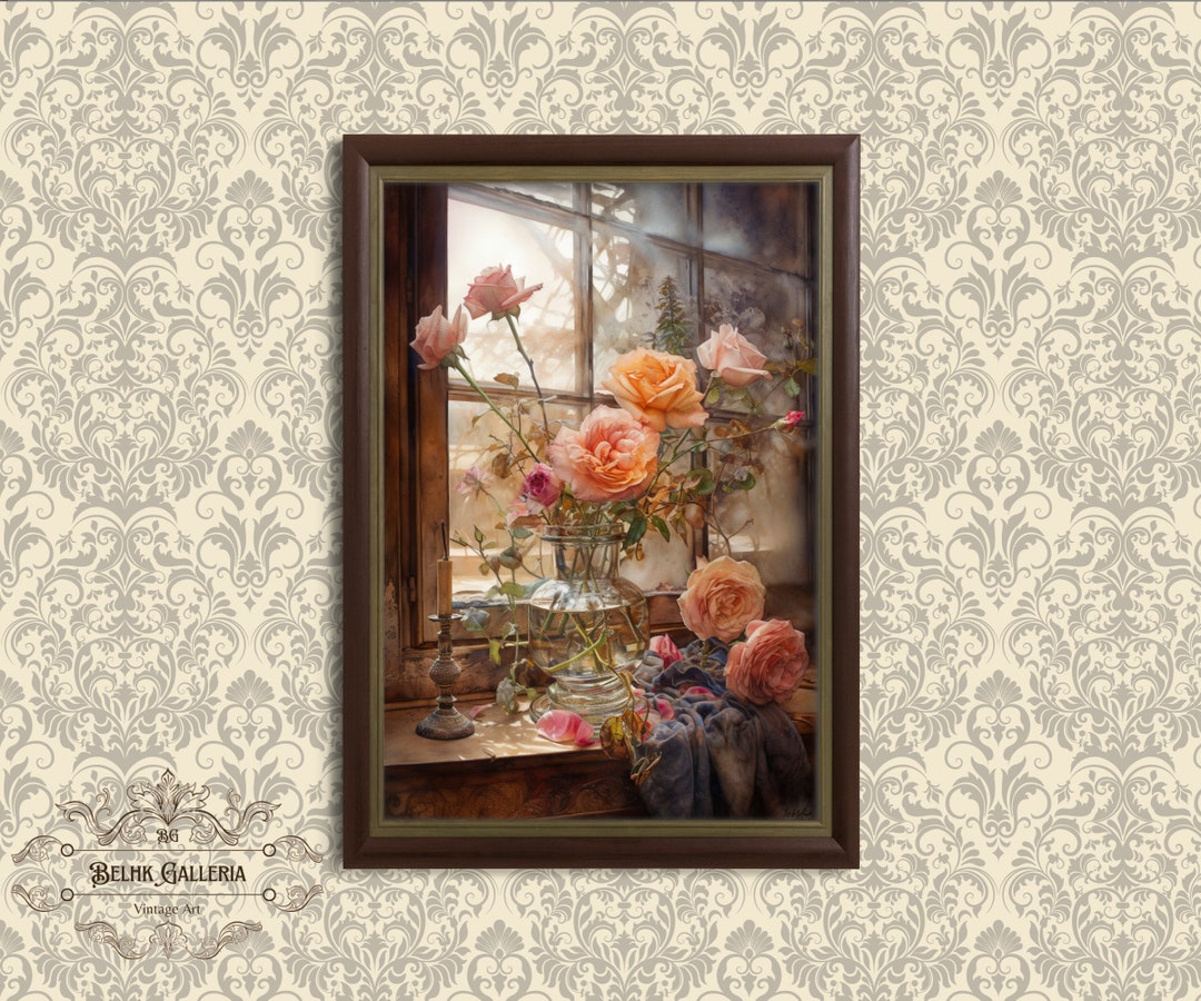 Vintage Unique Wallart Oil Painting Beutiful Oil Painting of Etsy