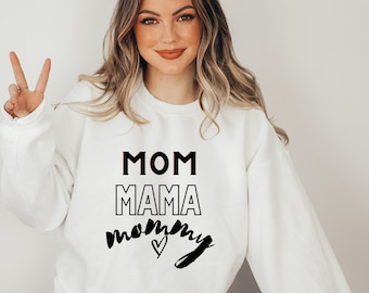 Mama Sweatshirt, Mama Shirt, Mommy and Mini outfit, Family matching, Mama Gift, Mama Sweat shirt, Best mama Sweatshirt