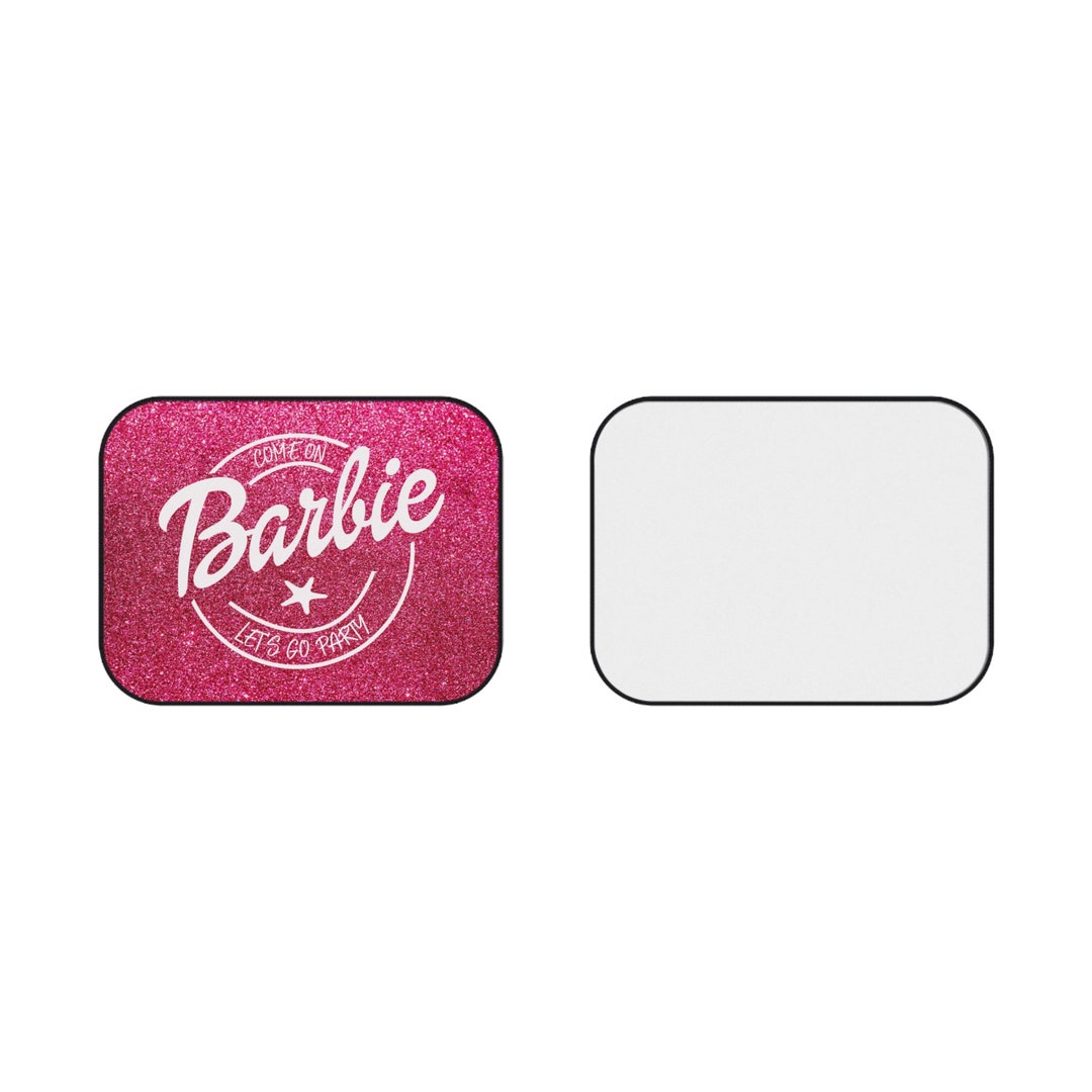 Car Mats Barbie Lets Go Party Barbie Car Mats 2x Rear Etsy