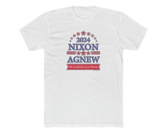 Election 2024 Nixon Agnew (We could do a lot worse) - Men's Cotton Crew Tee