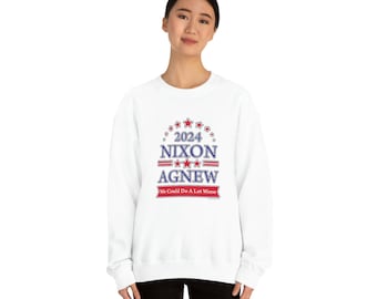 Election 2024 Nixon Agnew (We could do a lot worse) - Unisex Heavy Blend Crewneck Sweatshirt