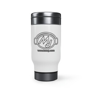 Offizielles DJ Michael Joseph Logo - Edelstahl Reise tasse mit Henkel, 14oz