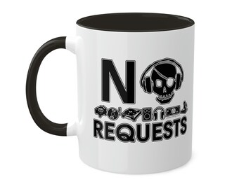 No Requests Skull - Colorful Mug, 11oz