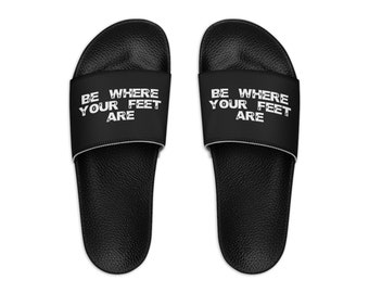 Copy of Be Where Your Feet Are (Black Strap) - Men's Slide Sandals