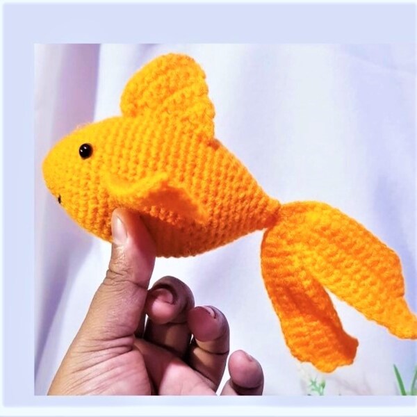 Goldfish Crochet PDF PATTERN (English), Goldfish Amigurumi, PDF Pattern Only