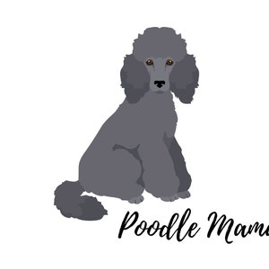 Printable Poodle Mama