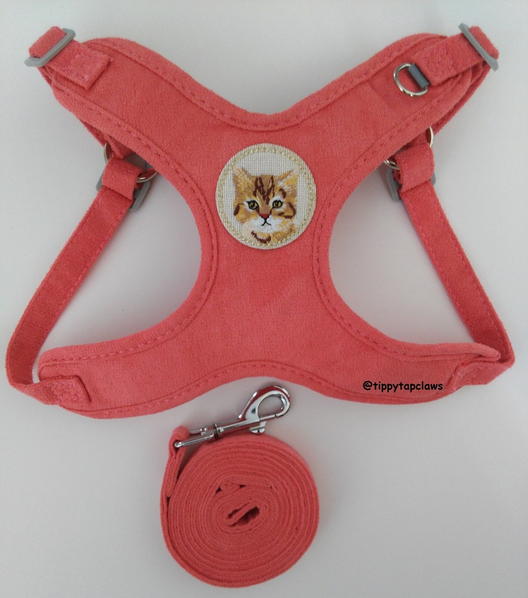 Custom Cat Harness Cat Harness and Leash Set Portrait Cat Harness Photo