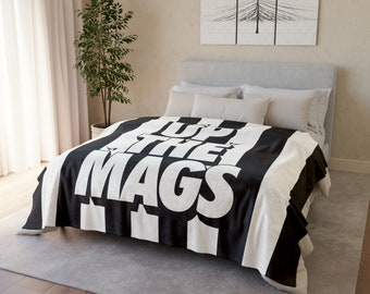 Up The Mags Fleece Blanket, Newcastle United Fan Gift