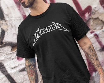 Maglietta Magpies Football Club - Newcastle United, stile band metal