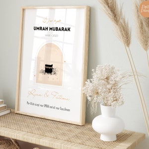 Prezent Umrah Mubarak | Spersonalizowany nadruk Umrah Mubarak | Nadruk Hajj Mubarak | Spersonalizowany prezent Umrah i prezent Hajj | Pobieranie cyfrowe