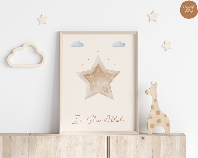 Set of 3 Islamic Nursery Prints Muslim Nursery Decor Etsy