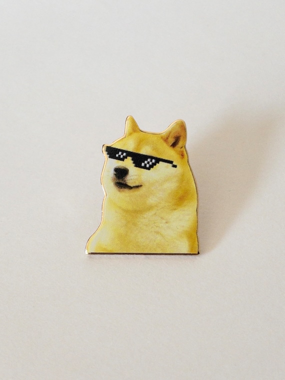 Doge Coin Crypto Enamel Pin | Dogecoin Cryptocurrency Meme Pin | Bitcoin BTC Pin | Ethereum ETH Pin | Crypto Gifts