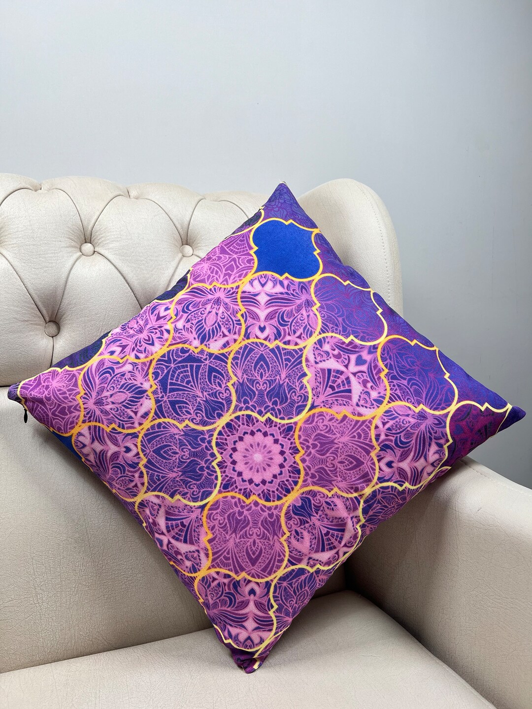 Purple Pillow Cover Purple Cushion Cover Purple Pillow Case Etsy