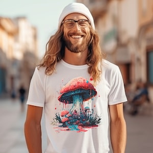 Magical Psychedelic mushroom Dream from a hippie fairy tale gift tee tshirt shirt