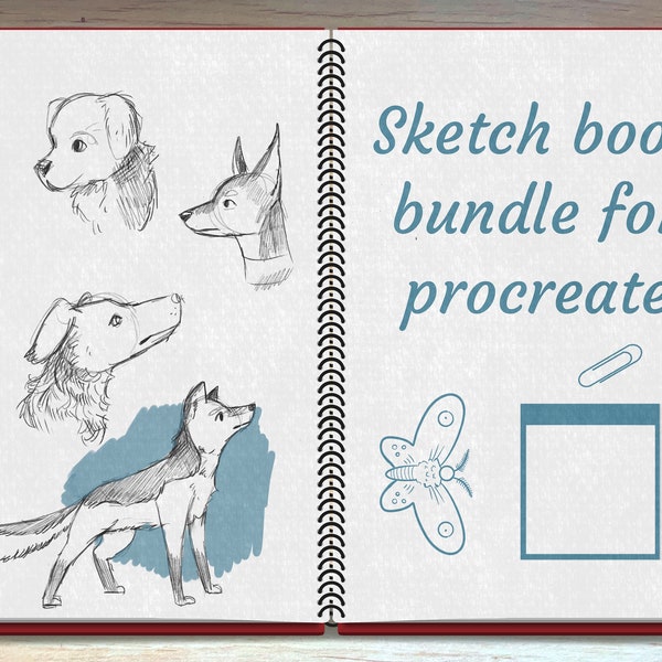 Procreate sketch book bundle - downloadable sketch book