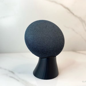 Sleek Google Home, Nest Mini Pedestal Stand for Kitchen, Office, Desk | Unique Google Home Dock | Sound Improving Stand | Multiple Colors