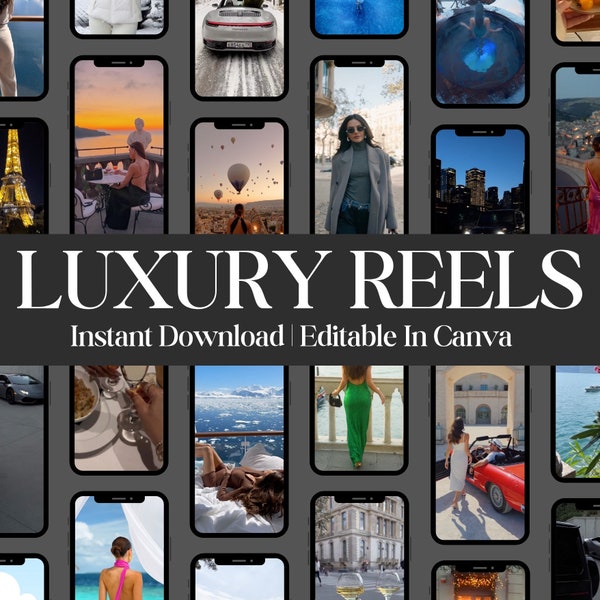 200+ Rich Luxury Women Reels | Luxury Women Reels For Instagram | Travel Reels For Instagram | Instant Download | Master Resell Rights