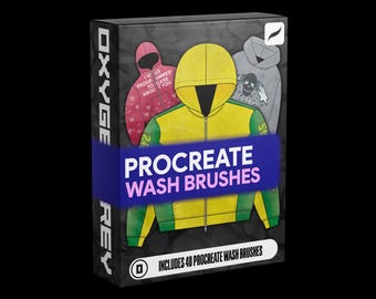 Procreate Wash Brushes | Vintage Wash Brushes | Fashion Design