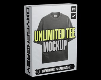 Streetwear T-Shirt Mockup | Photoshop, Procreate Editable File