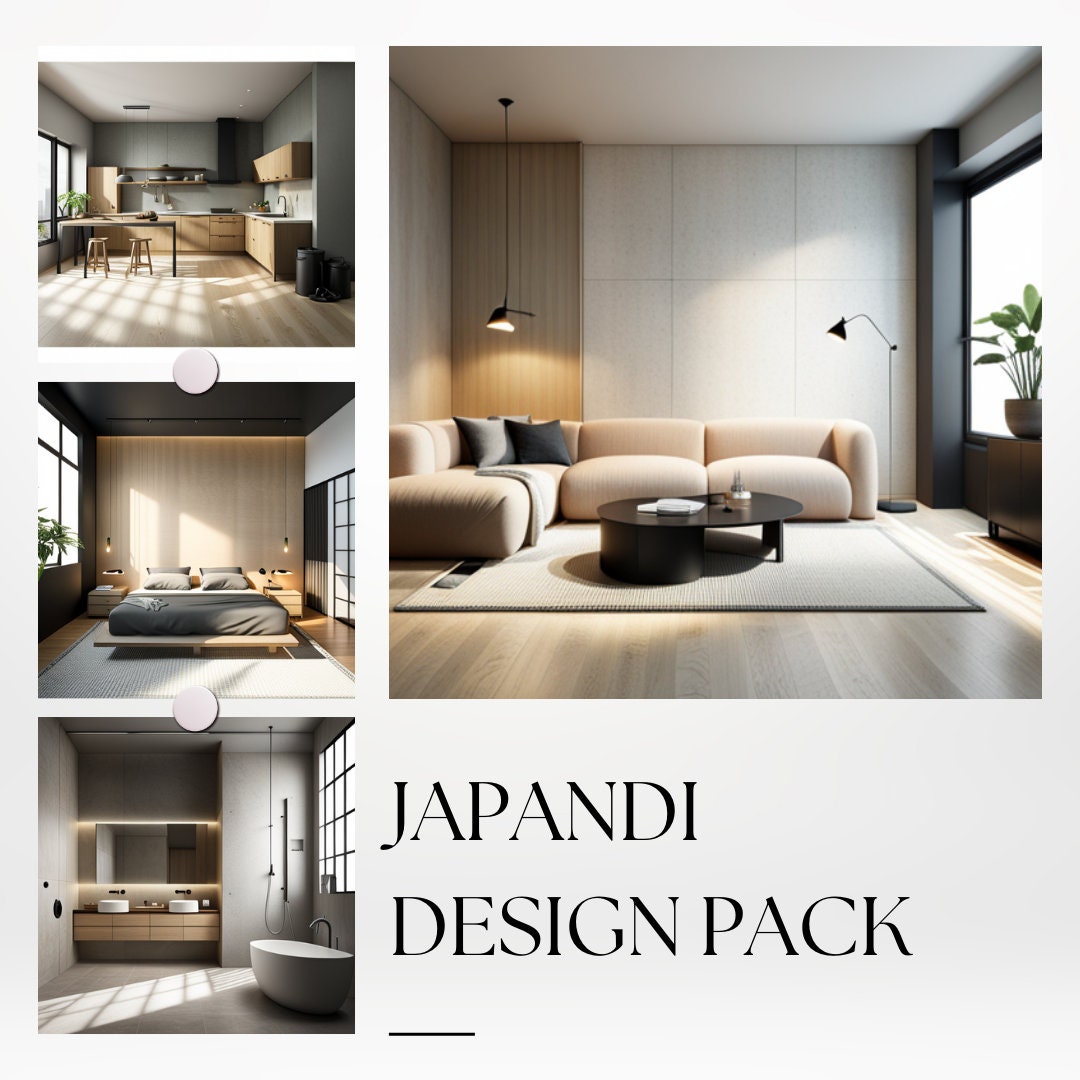 CUSTOM JAPANDI DESIGN Pack Interior Design 3D Designs - Etsy