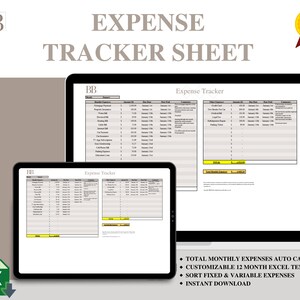 Expense Tracker Sheet | Excel Template Form | Personal Finance Dashboard