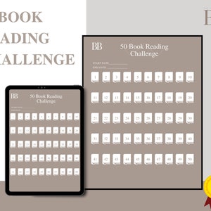 50 Book Reading Challenge | Book Tracker | Reading Log