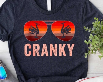 Cranky Shirt, Fishing Shirt, Fisherman Gift Shirt, Gift for Him, Mens Shirt, Fishing Dad Gift, Fish Lover Shirt, Gifts for Men, Dad Shirt
