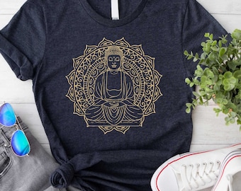 Buddha Yoga Shirt, Gift For Her, Buddhism Shirt, Yoga Meditation Shirt, Buddhist Gift Shirt, Namaste Shirt, Gifts for Women, Gift for Friend