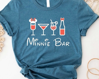 Minnie Bar Shirt, Disneyland Shirt, Drinking Shirts, Drinking Around the World Tee, Minnie Mouse Shirt, Disney Vacation Shirt, Mickey Shirt
