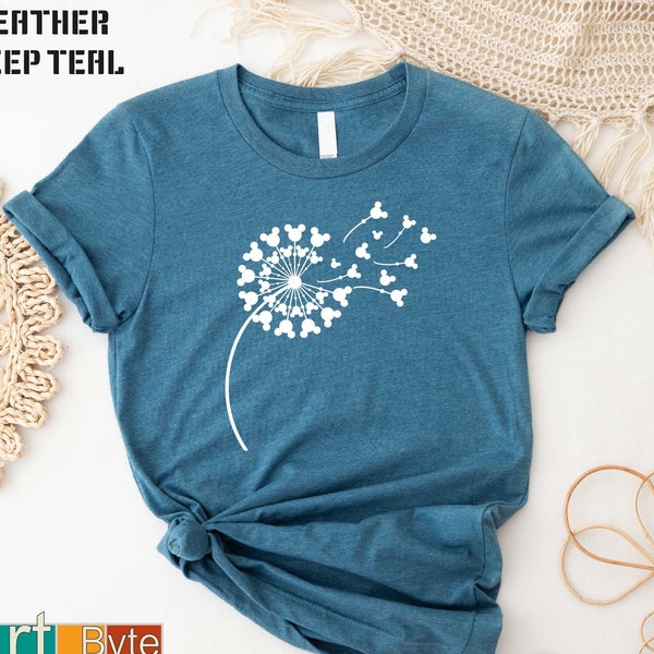 Mickey Dandelion Shirt, Disney Shirt, Disney World Shirt, Disney Mickey Shirt, Disney Trip Shirt, Disney Vacation Shirt, Mickey Kingdom Tee