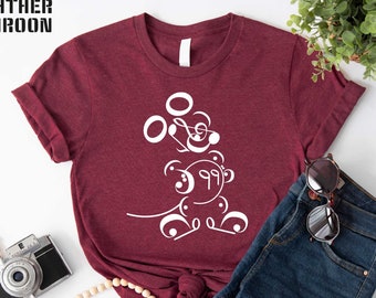Mickey Music Note Shirt, Music Band Shirt, Mickey Mouse Sweatshirt, Mickey Music Shirt, Disneyland Family Matching Shirt, Disney Shirts