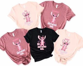 Stitch Birthday T-Shirt, Lilo and Stitch Family  Matching Shirt, Disney Birthday Trip Sweatshirt, Stitch Birthday Girl Custom Age Sweater