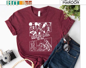 Mickey & Co Est. 1928 Shirt, Mickey and Co. Sweatshirt, Gift for Her, Mickey And Friends Shirt, Disney Shirts, Disney Trip Sweatshirt
