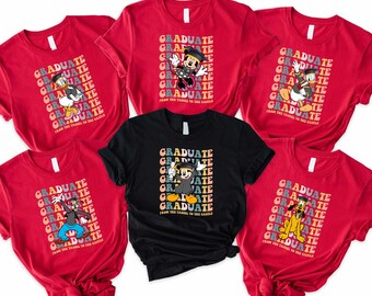 Mickey And Friends Graduation T-Shirt, Disney Graduate 2025 Tee, Mickey Graduate Sweatshirt, Minnie Graduate Sweater, Disney Graduation