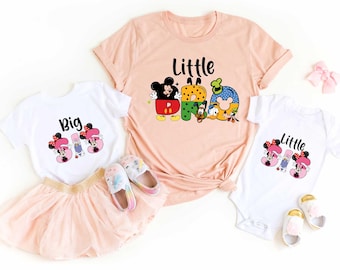 Disney Big Bro Little Sis Shirt, Disney Matching Sibling Shirt,Big Bro Little Sis Outfit, Family Vacation, Mickey Big Bro, Minnie Little Sis